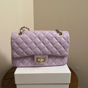Lavender color shoulder/crossbody bag